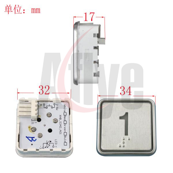 BS34D Elevator Push Button Switch