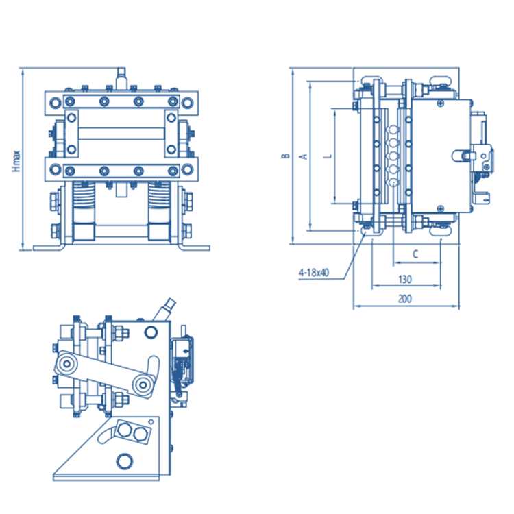 AF-OX-250 Elevator Wire Rope Brake 