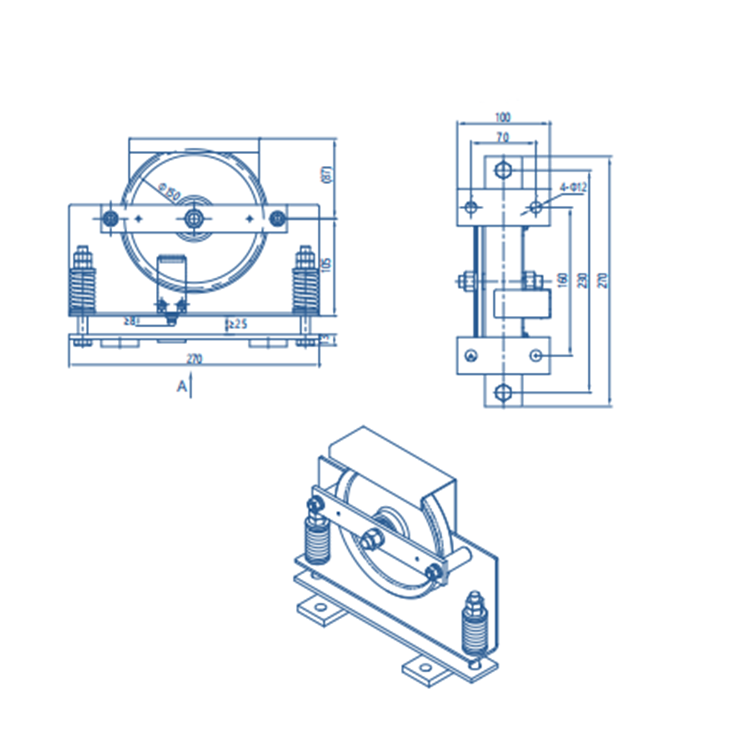 OX-100B Elevator Speed Governors Lift Tensioner Device