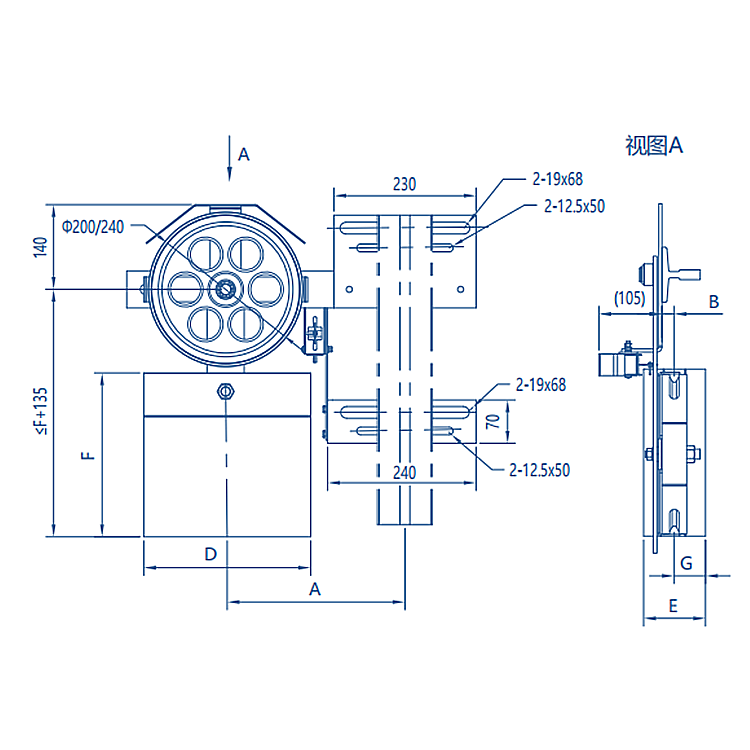 AF-OX-300 Elevator Tension Device Lift Safety Device