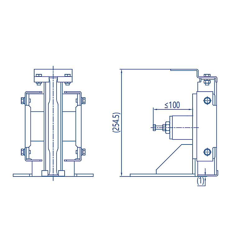 AF-OX-310F 2.0m/s Elevator Cabin Counterweight Sliding Guide Shoe 