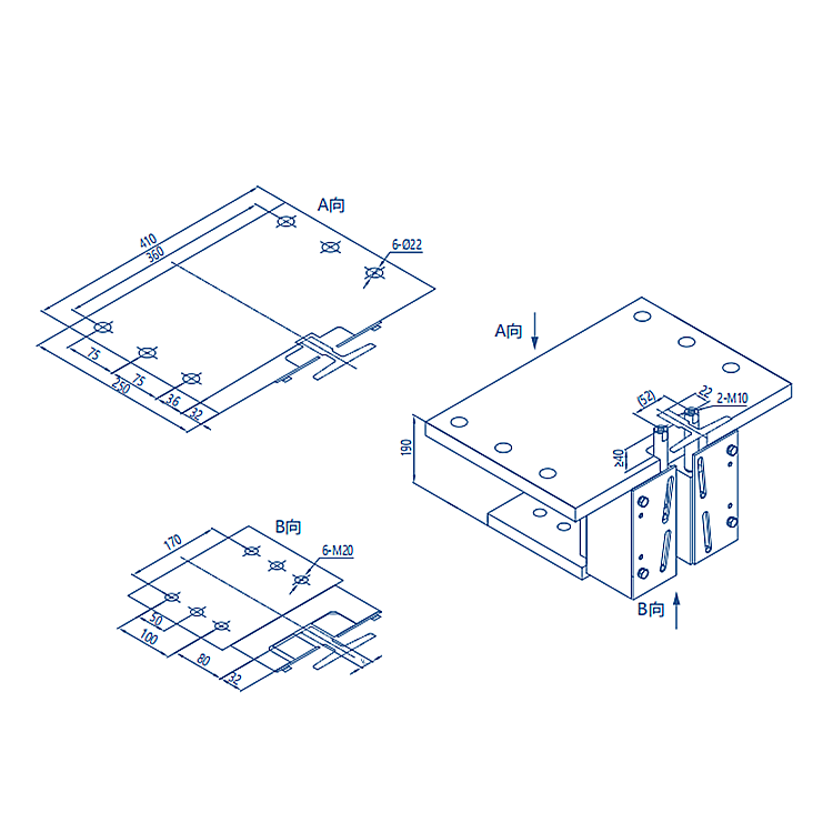 AF-OX-588 Elevator Lift Instantaneous Safety Gear 