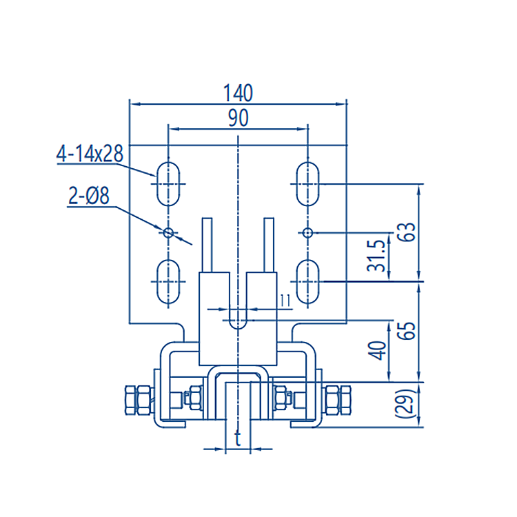 AF-OX-129 Elevator Sliding Guide Shoe