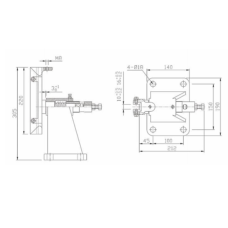 AF-HZ24 2.5 m/s Elevator Sliding Guide Shoes Beside Counterweight