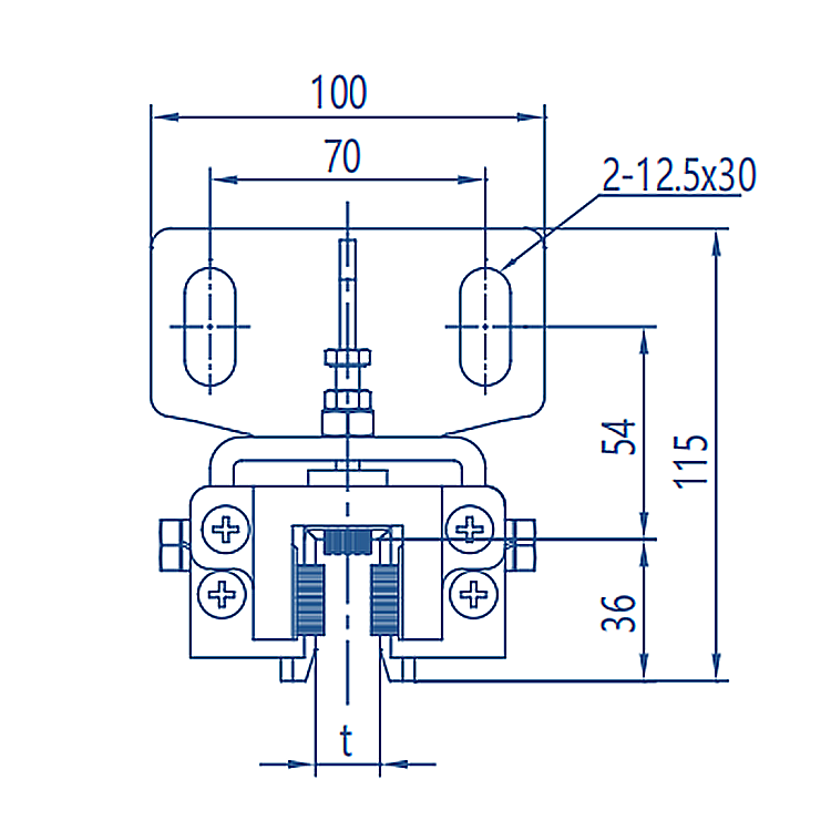 AF-OX-029BY Elevator Lift Counterweight Guide Shoe Sliding Shoe 