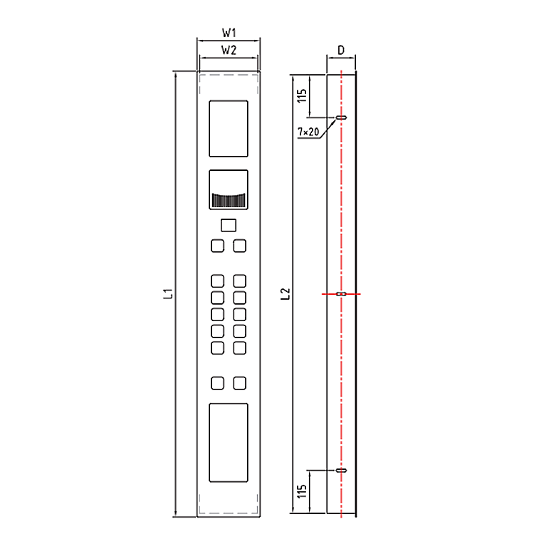 MBT-COP-A Elevator Lift Part Car Operational Box