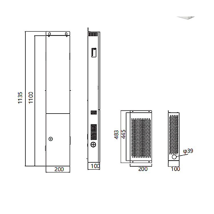 220V 380V NICE 9000V Elevator Integrated Home Control Cabine 5.5KW 3.7KW