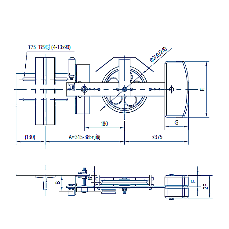 AF-OX-200 Elevator Lift Tension Device for Speed Governor