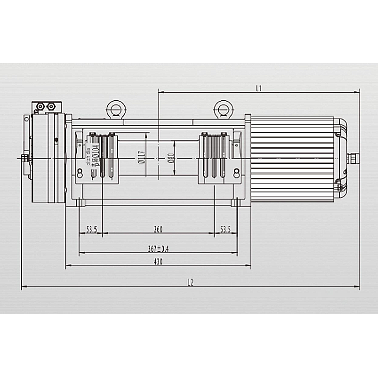 400X 480X - 104 Elevator Lift Grooved Belt Traction Machine