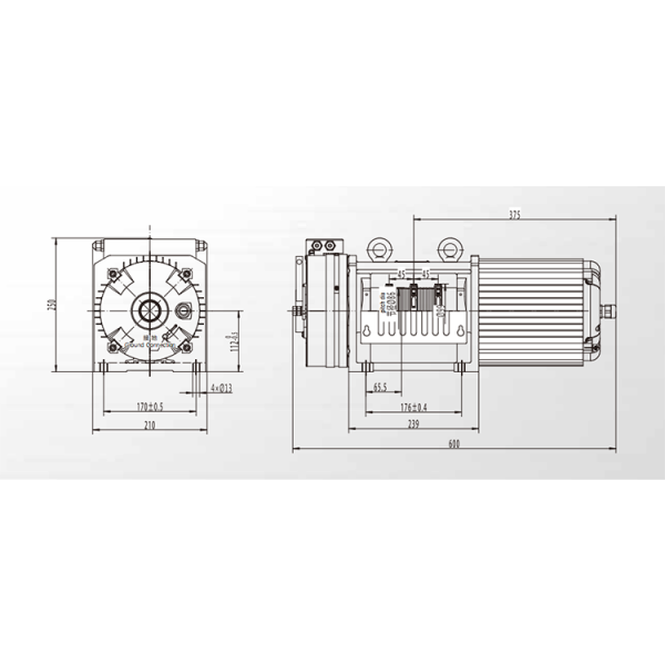 AF-GDX 112 - 400/480 Elevator Grooved Belt Traction Machines