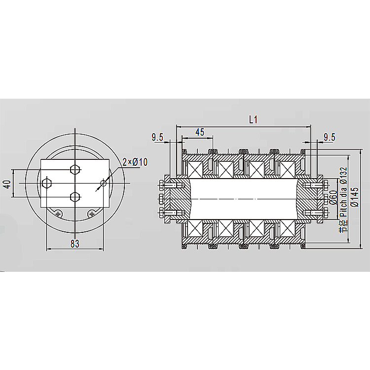 AF-XP-CP145Bn Elevator Lift Counter Pulley