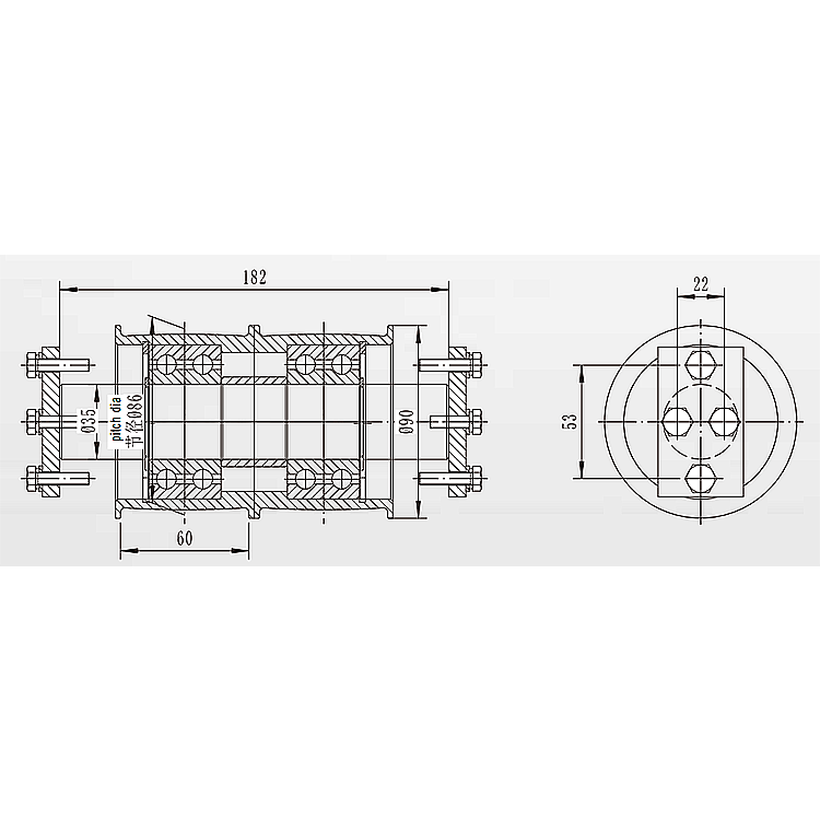 AF-XP-CP90F Elevator Lift Steel Belt Pulley