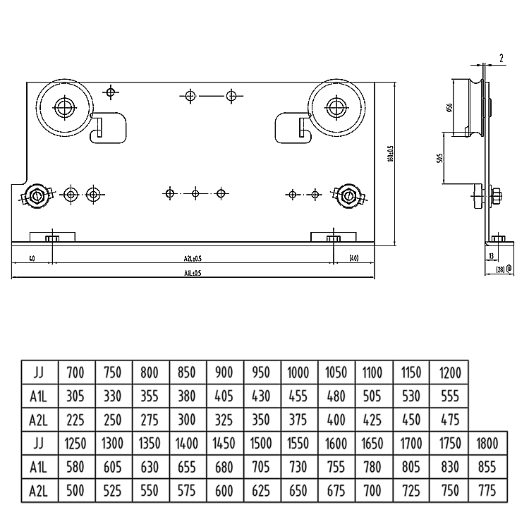 AF-OCM02-EF Elevator Fast Landing Door Hanger Module 