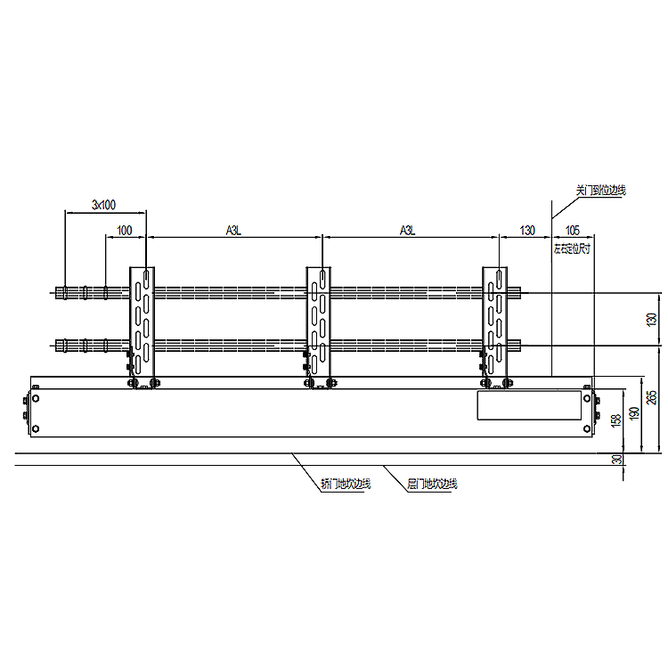 AF-OMJ-602A Elevator 3-Leafs Side Opening Permanent Magnet Synchronous Door Operator Car Top Installation