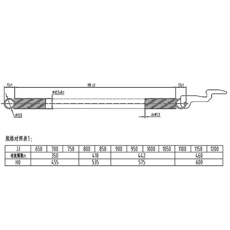 AF-A1066E100CL Elevator Landing Door Automatic Closing Spring