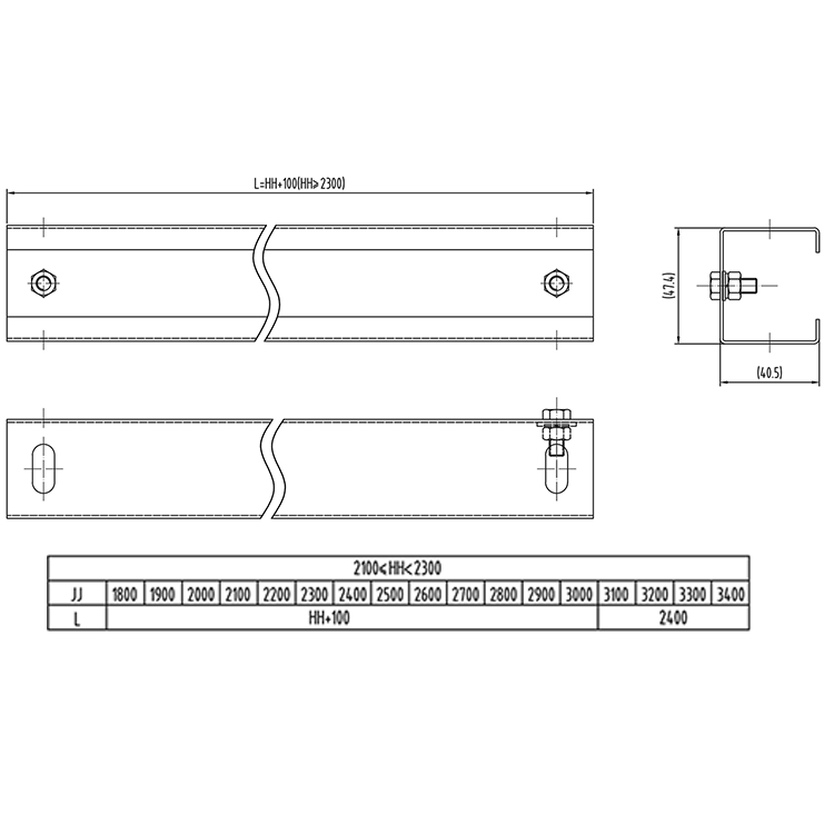 AF-C3020060 Elevator Guiding Pipe Module