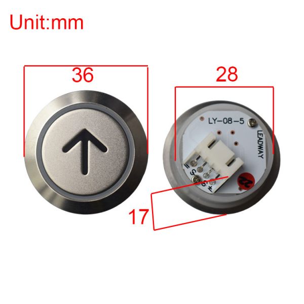 elevator round push button LY-08-5