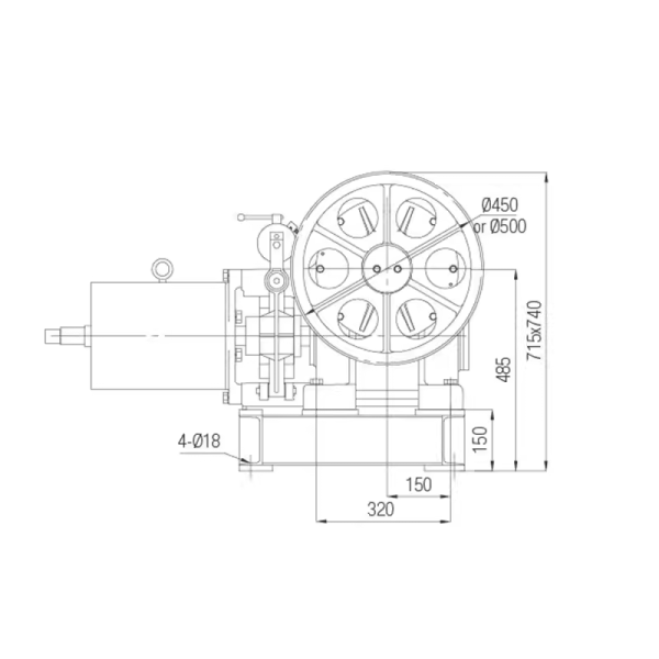 YJ160D elevator traction machine