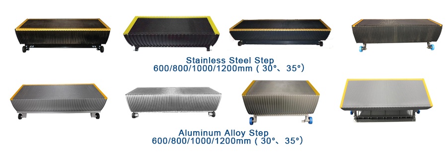 Escalator Stainless Steel Aluminum Alloy Step Pallet