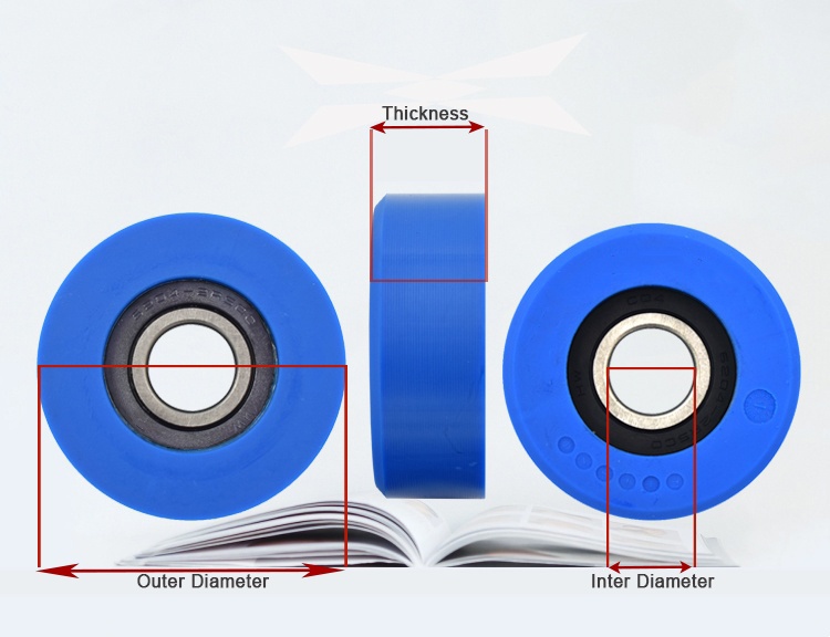 escalator roller dimension