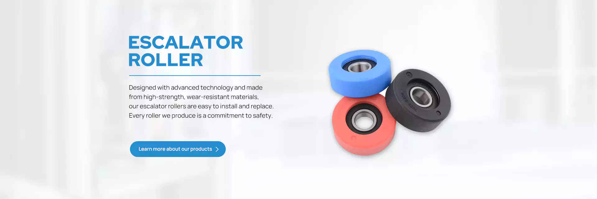 esclator step rollers