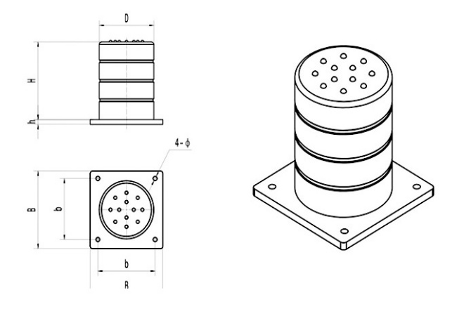 elevator PU buffer type