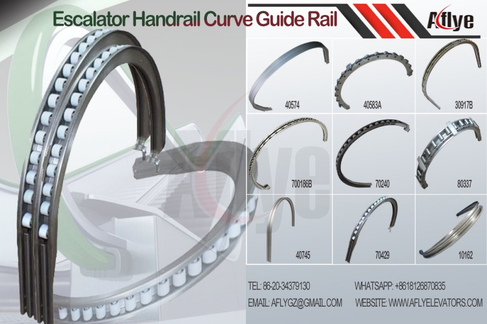 ecalator handrail curve guide rail price company