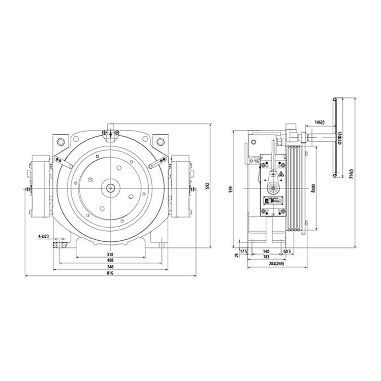 Elevator Traction Machine GETM3.0H