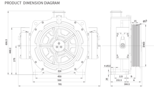 Passenger Lift Gearless Traction Machine